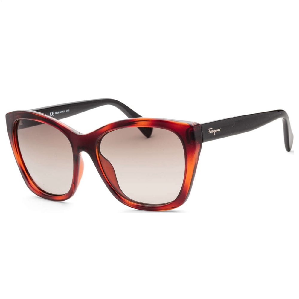 NWT FERRAGAMO Ferra SF957S Tortoise Brown Sunglasses Made in Italy